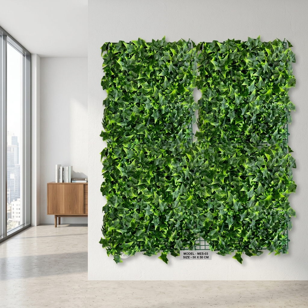 Eucalyptus Style Artificial Wall Mat 40x60cm detail 4