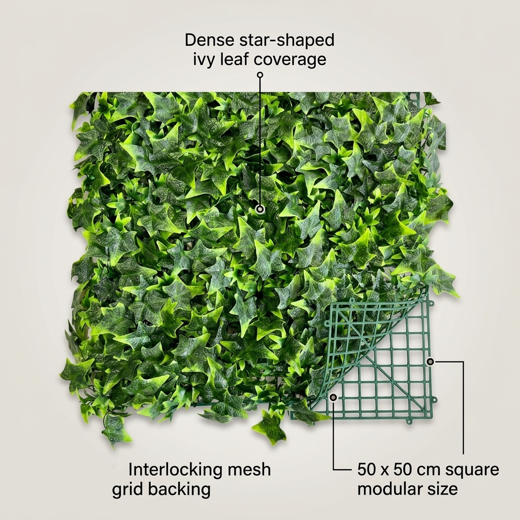 Eucalyptus Style Artificial Wall Mat 40x60cm detail 5