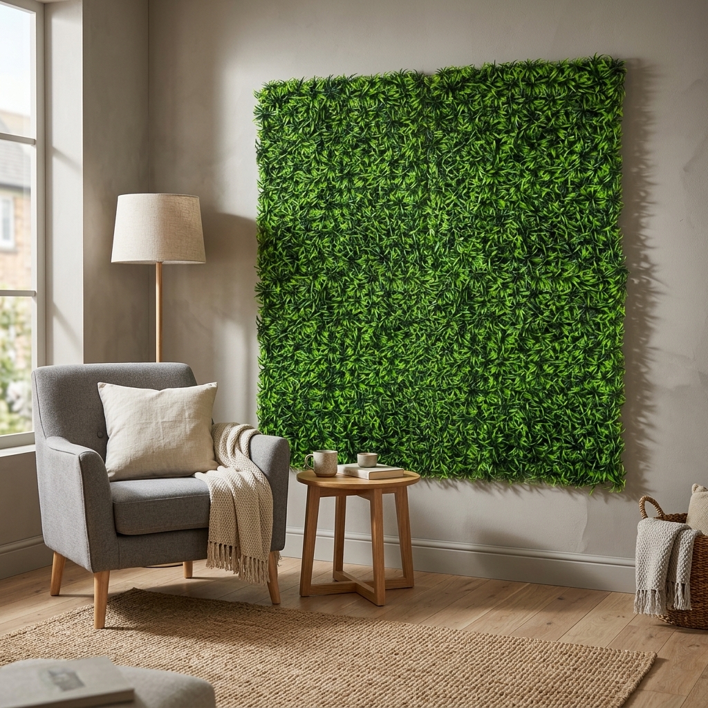 MES-08 Evergreen Artificial Wall Mat 50x50cm detail 2