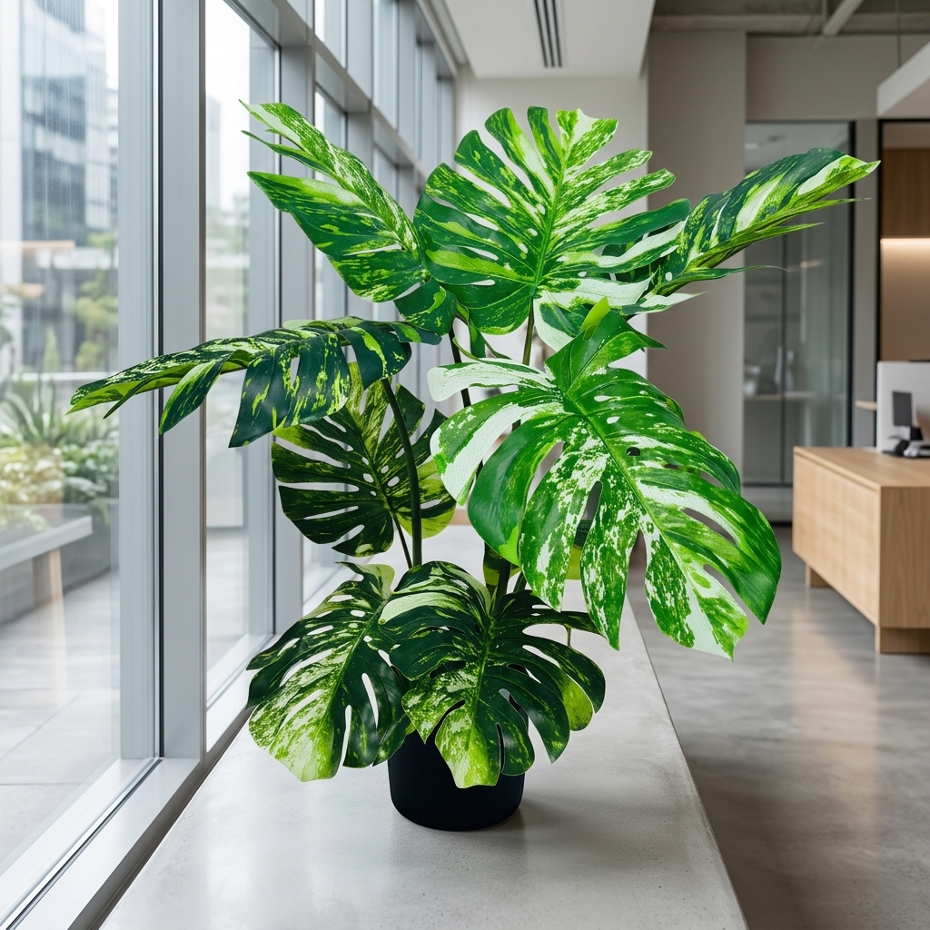 Artificial Monstera Plant 75cm detail 4