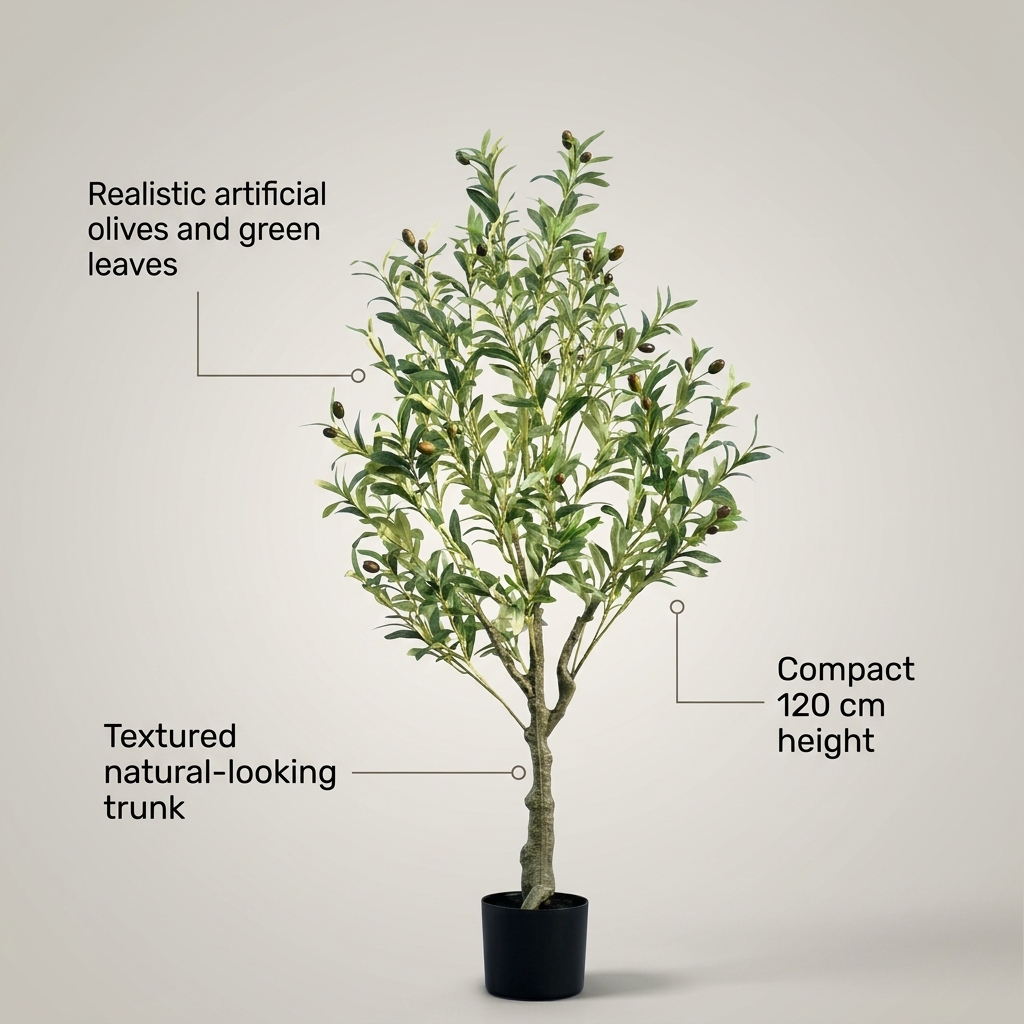Artificial Olive Tree 120cm detail 5