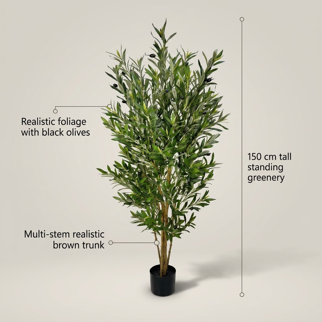 Classic Artificial Olive Tree 150cm detail 5