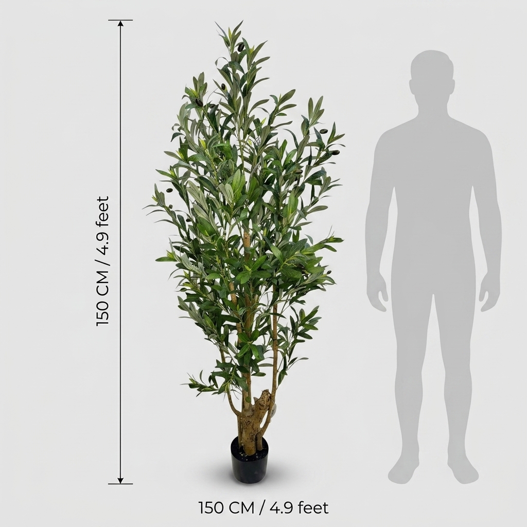 Deluxe Artificial Olive Tree 150cm detail 3