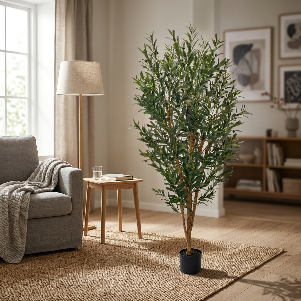 Artificial Olive Tree 160cm - Natural Trunk detail 2