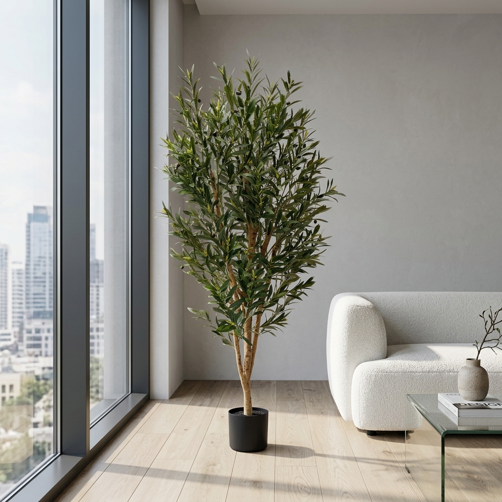 Artificial Olive Tree 160cm - Natural Trunk detail 4