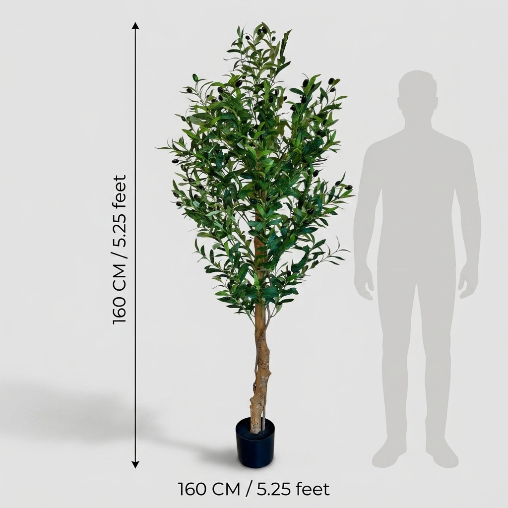 Artificial Olive Tree 160cm - Premium A detail 3