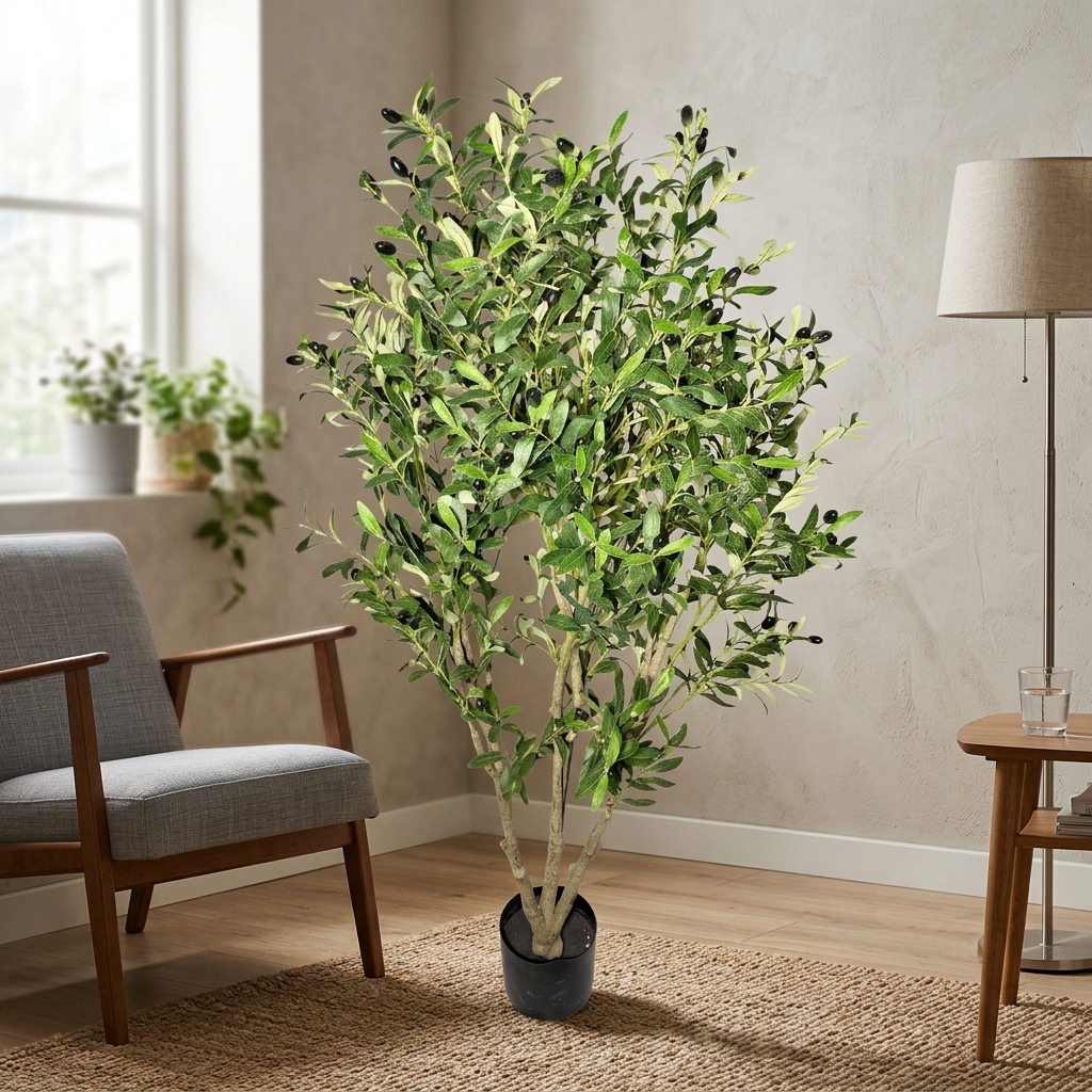 Artificial Olive Tree 170cm - Modern Style detail 2