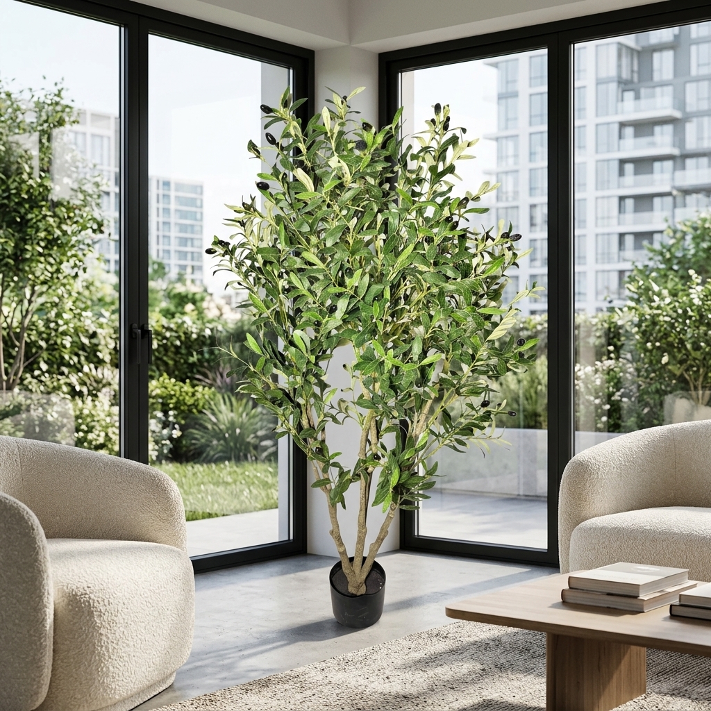 Artificial Olive Tree 170cm - Modern Style detail 4