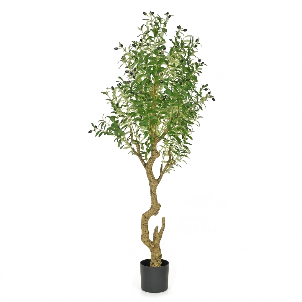 Natural Trunk Artificial Olive Tree 180cm