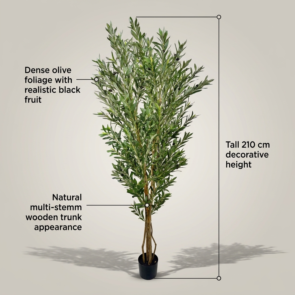 Classic Artificial Olive Tree 210cm detail 5