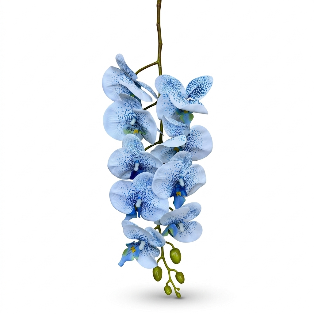 Contemporary Artificial Orchid Branch 95cm