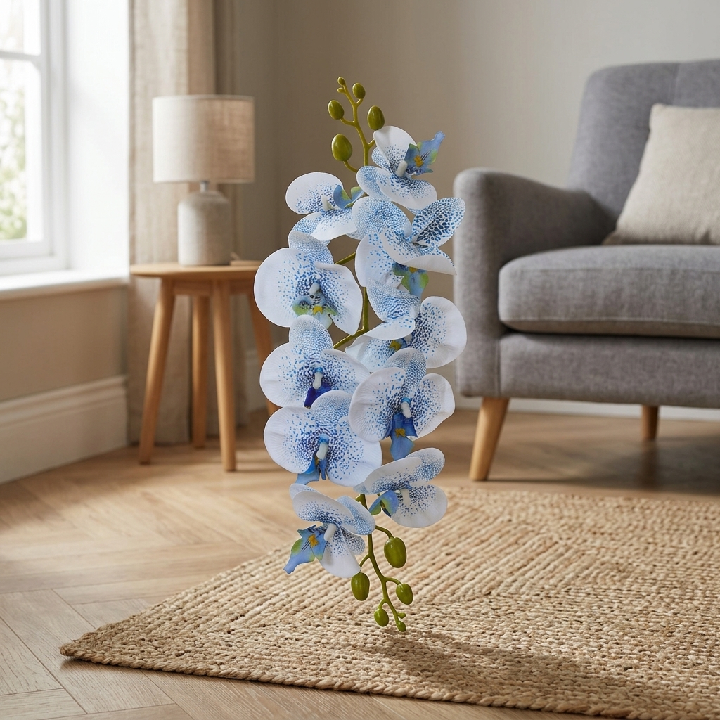 Contemporary Artificial Orchid Branch 95cm detail 2