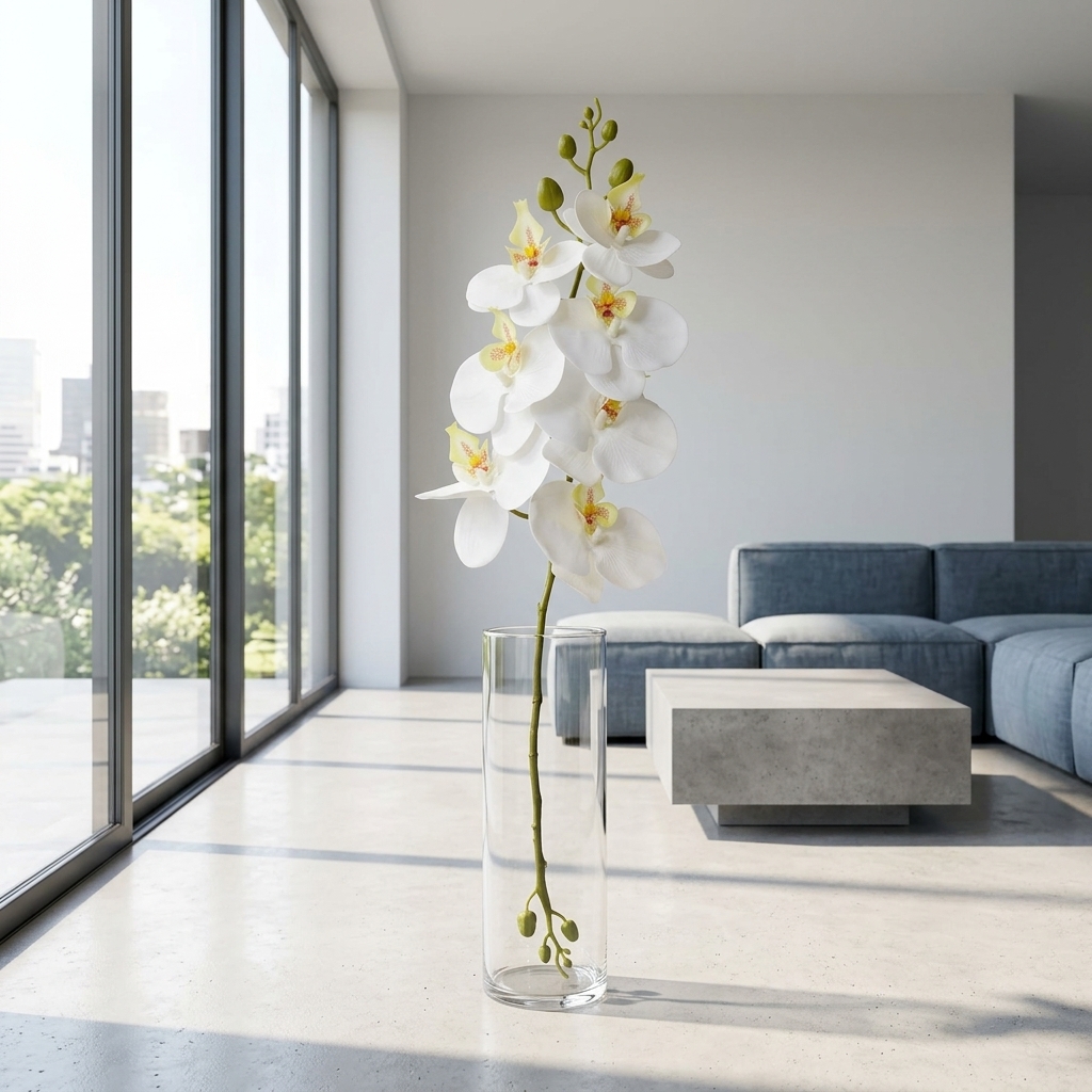 Artificial Orchid Stem 95cm detail 4
