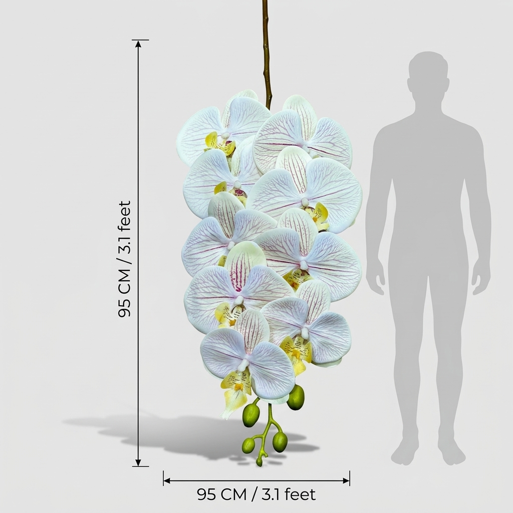 Luxury Royal Orchid Branch 100cm detail 3