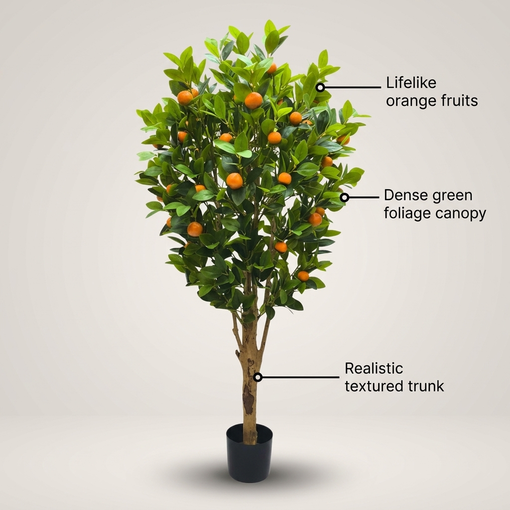 Artificial Orange Tree 160cm detail 5