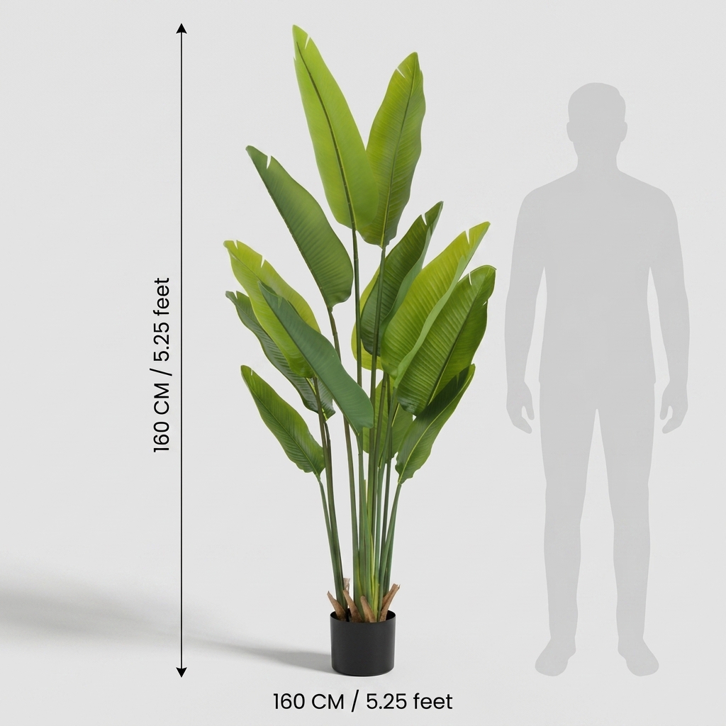 160cm Luxury Artificial Ravenala Palm detail 3