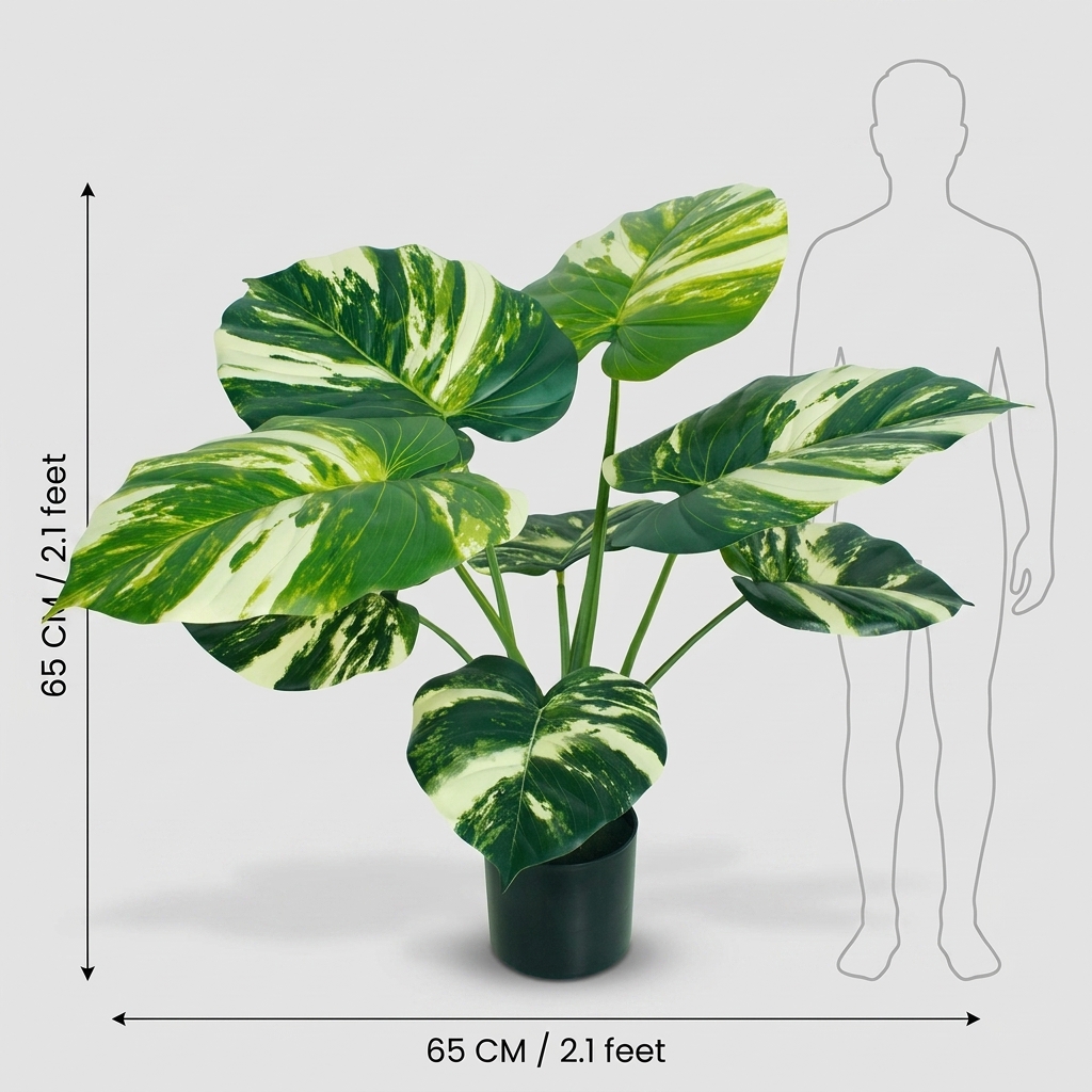 Artificial Money Plant 65cm detail 3