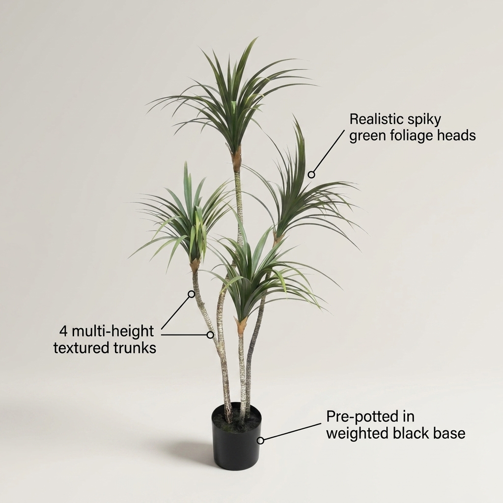 Dracaena Fragrans Corn Plant 130cm detail 5
