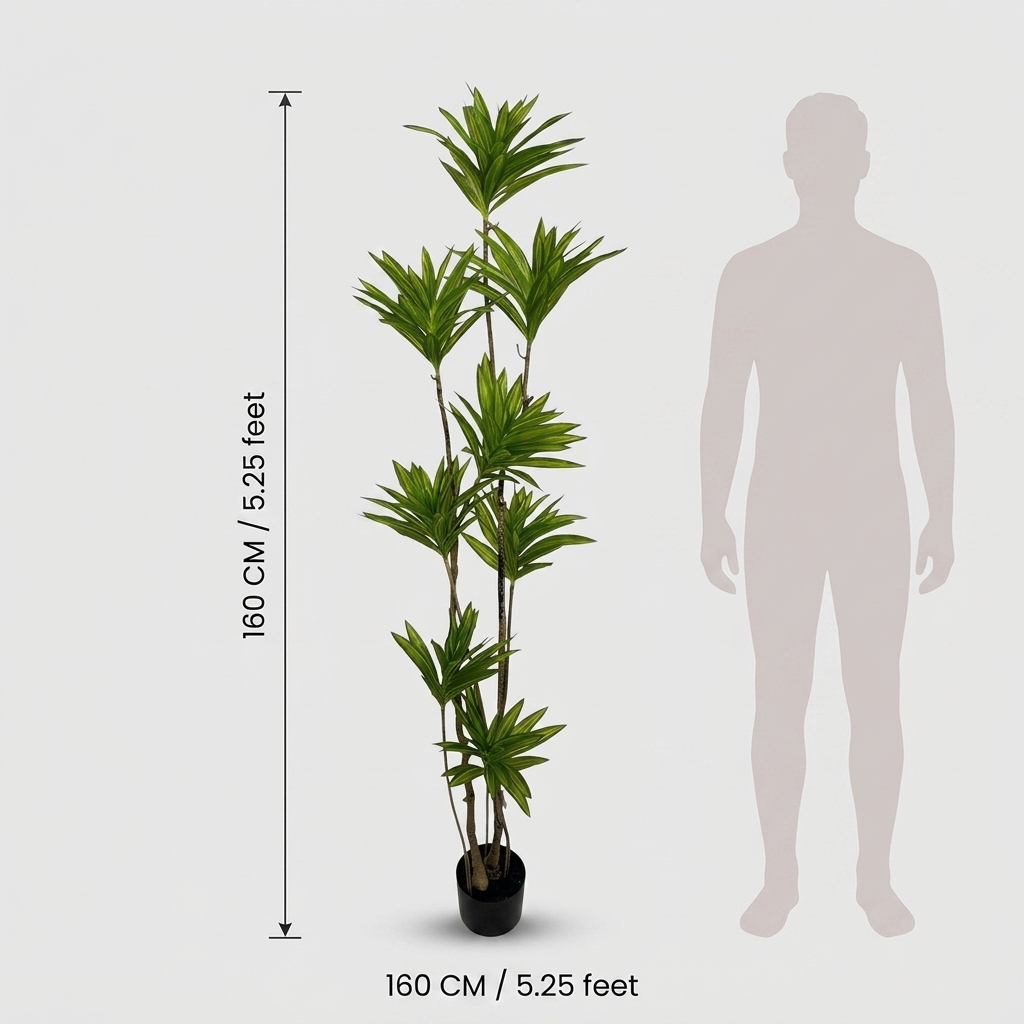 Artificial Dracaena Fragrans Plant 160cm detail 3