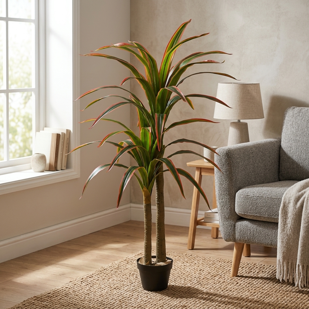 Real Touch Dracaena Fragrans Plant 140cm detail 2