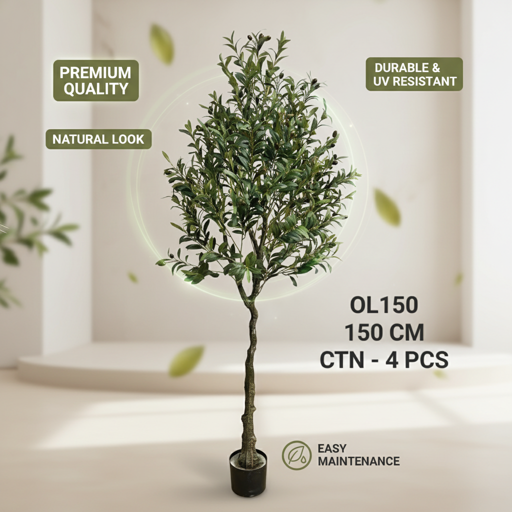 Vibrant 150cm Olive Tree - Olive Tree Artificial for Olivos Artificiales Para Decoracion