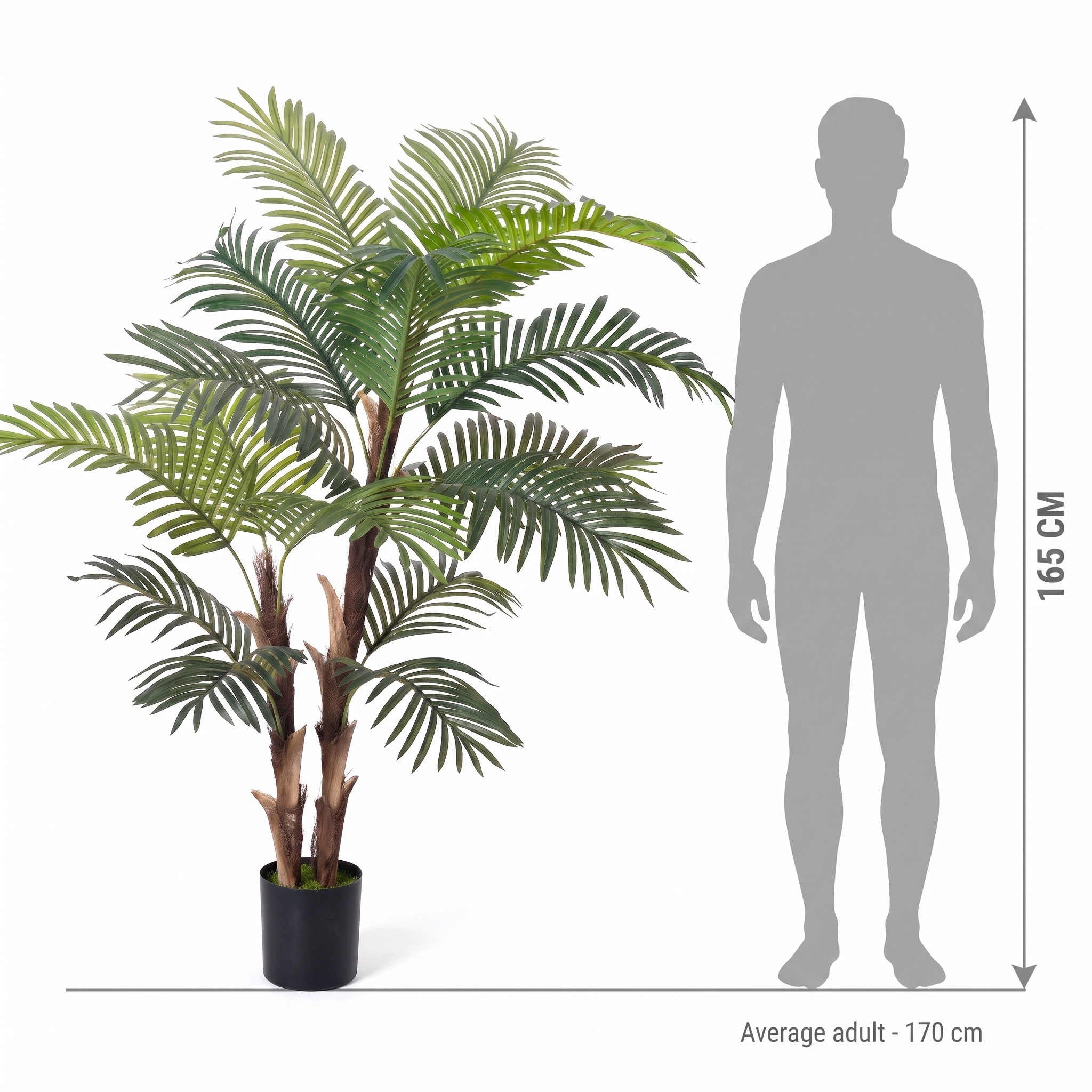 165cm Lifelike Artificial Palm Tree Fake Plant detail 3