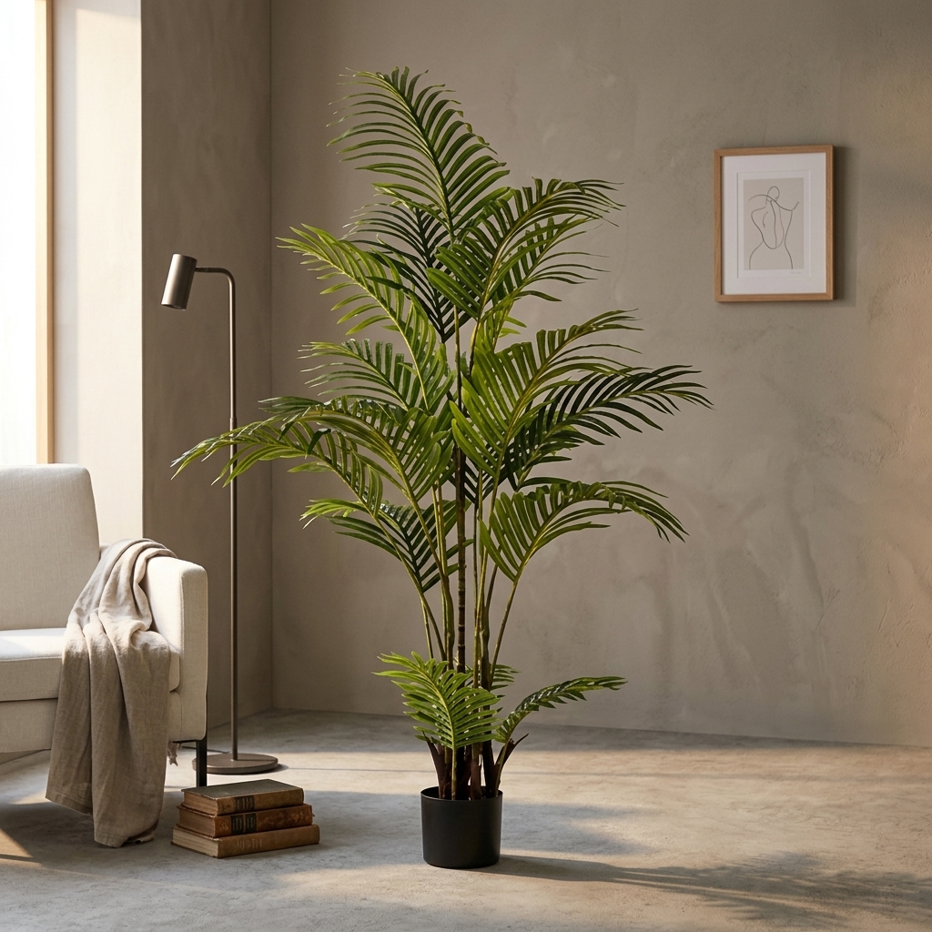 155cm Realistic Artificial Palm Trees Fake Oasis Plant detail 3