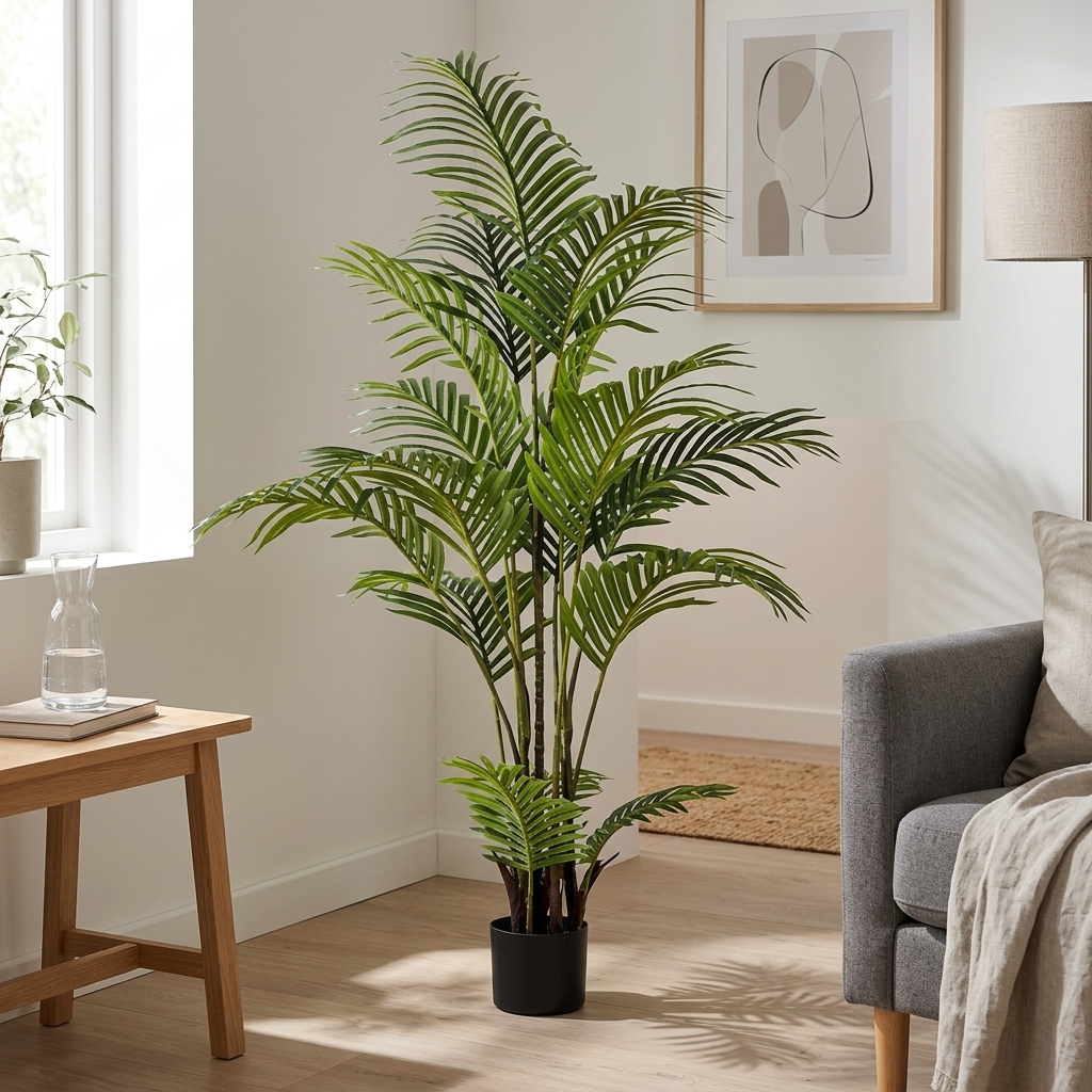 155cm Realistic Artificial Palm Trees Fake Oasis Plant detail 4