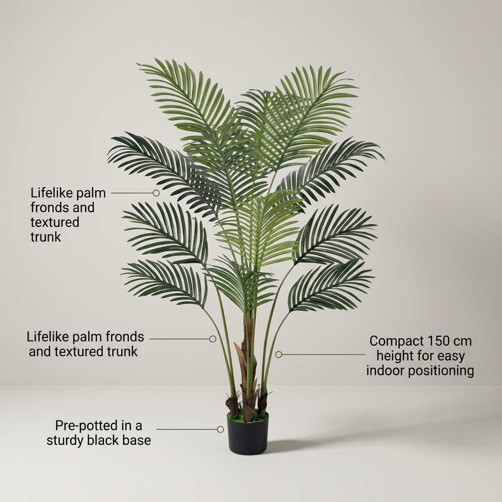 150cm Artificial Palm Trees Fake Plant detail 5