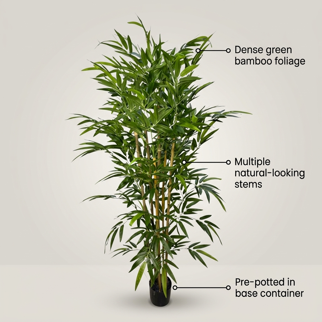 180cm Natural Look Artificial Bamboo Tree Artificial Plant detail 5
