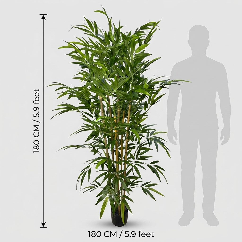 180cm Lush Artificial Bamboo Tree Artificial Plant detail 3