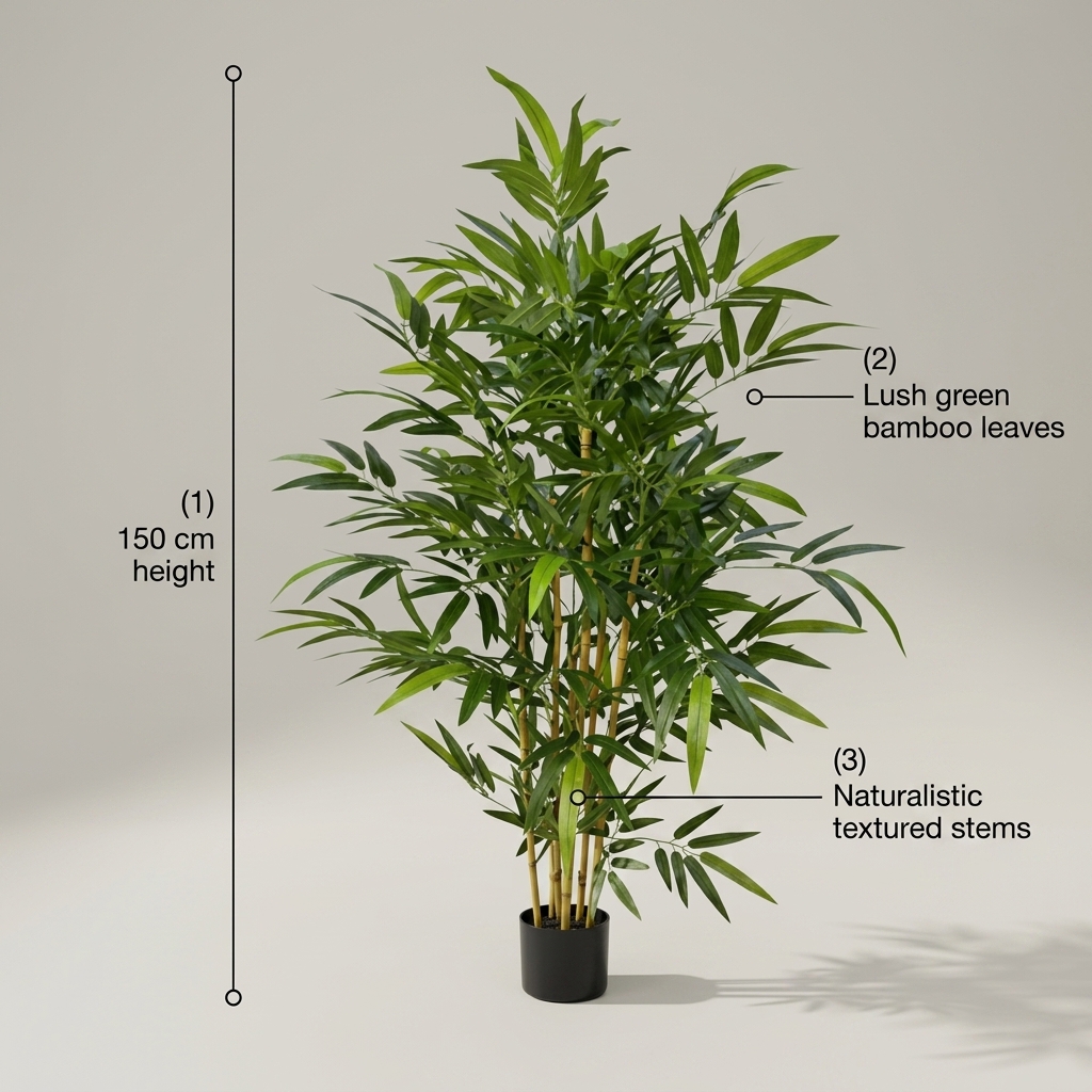 150cm Premium Artificial Bamboo Tree Fake Plant detail 5