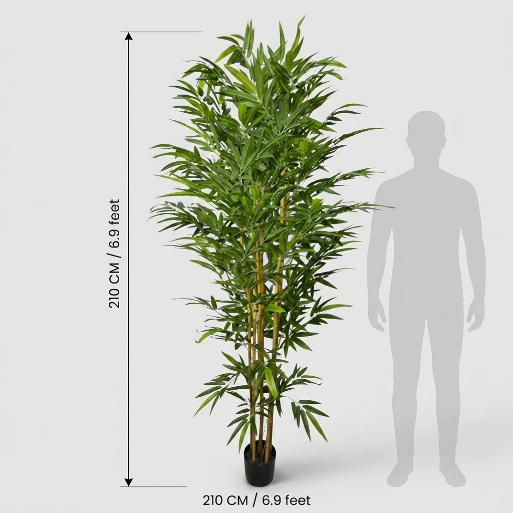 210cm Authentic Artificial Bamboo Tree Artificial Plant detail 4