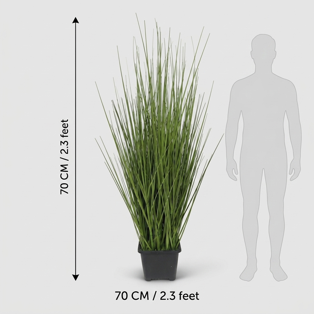 70cm Dense Artificial Grass Plant detail 3