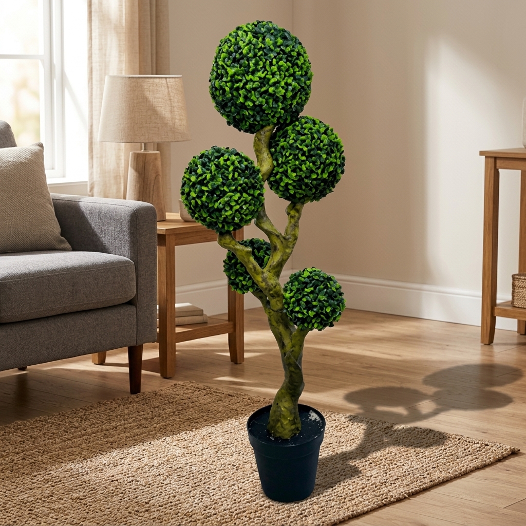 120cm Lush Artificial Bonsai Tree detail 2
