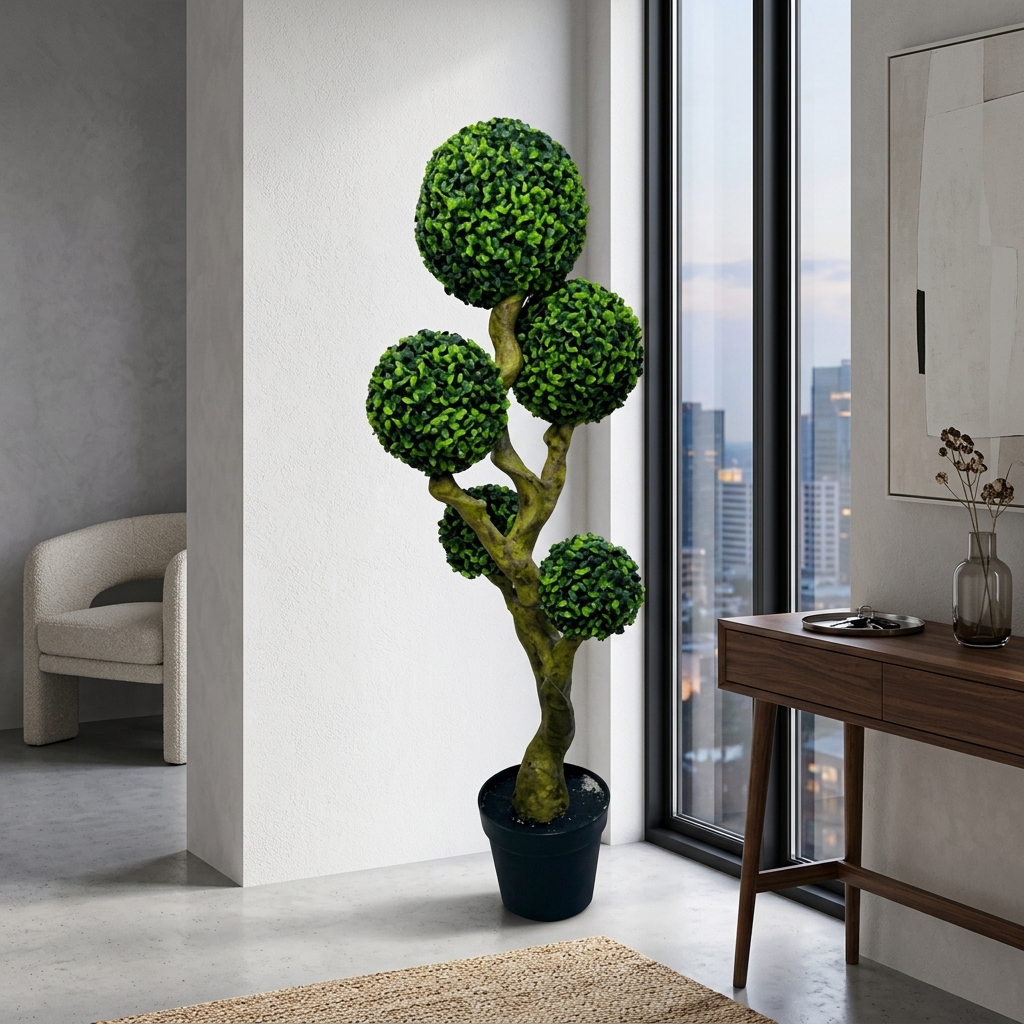 120cm Lush Artificial Bonsai Tree detail 4