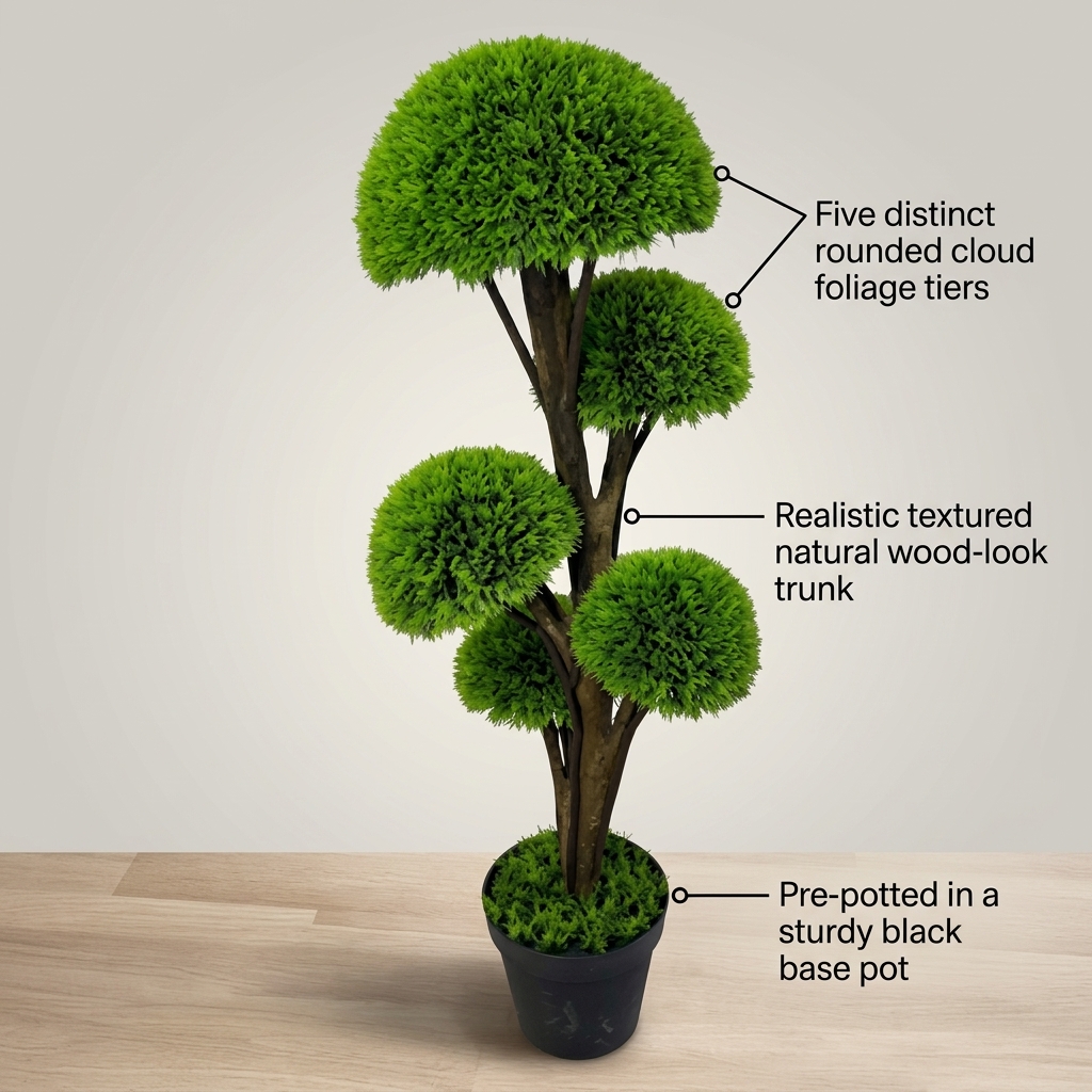 125cm Vivid Artificial Bonsai Tree detail 5