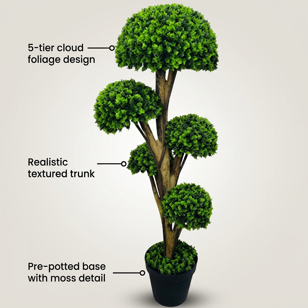 125cm Zen Artificial Bonsai Tree detail 5