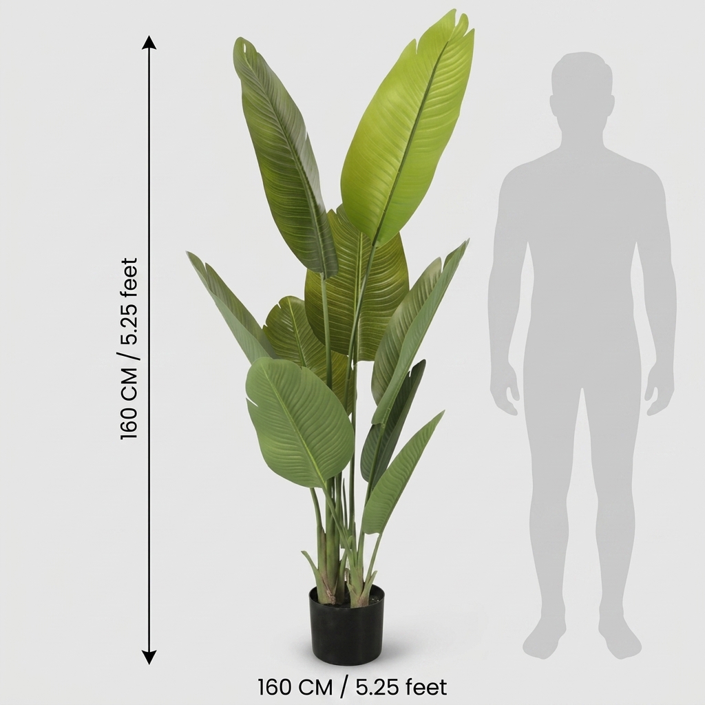 160cm Artificial Banana Tree Fake Plant detail 3