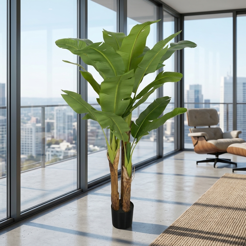 190cm Tall Artificial Ficus Tree Fake Plant BAN190-A detail 4