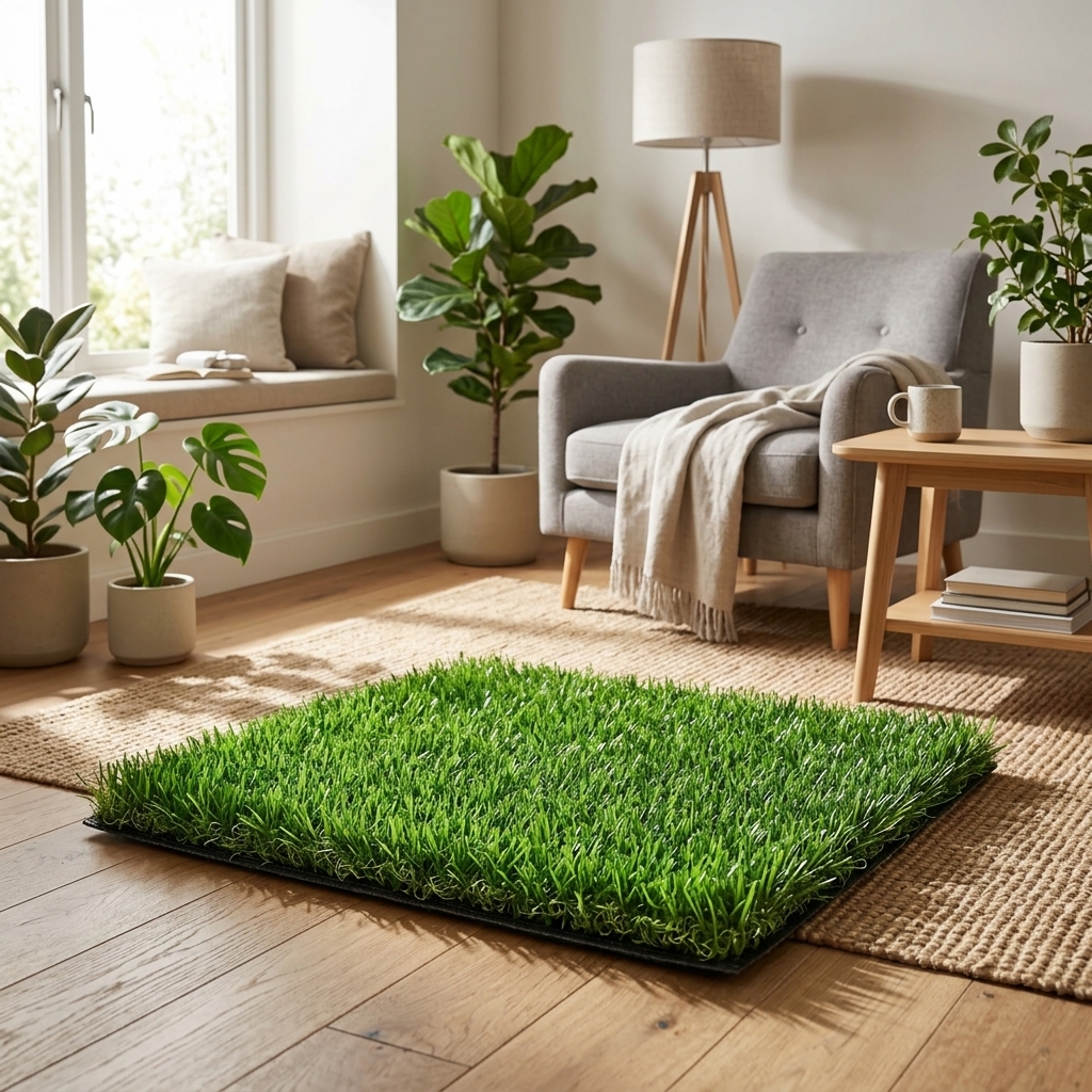 FC Green 45mm Super Grass Artificial Turf detail 2